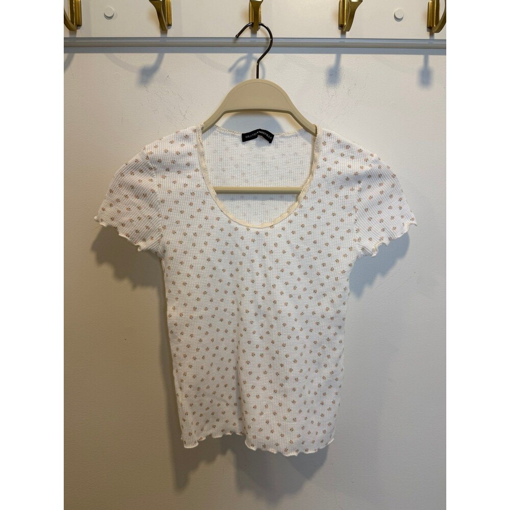 Brandy Melville Lace Floral T-Shirt
